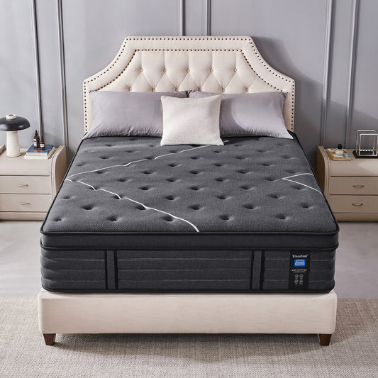 Slecofom 14 inch Firm to Extra Firm Feel Hybrid Mattress