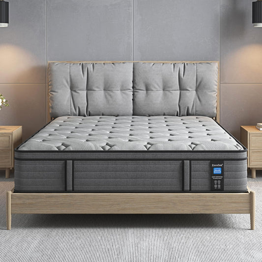 12 Inch Firm Innerspring Mattress Motion Isolation Fiberglass-Free