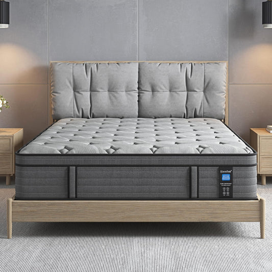 14 Inch Firm Innerspring Mattress Motion Isolation Fiberglass-Free